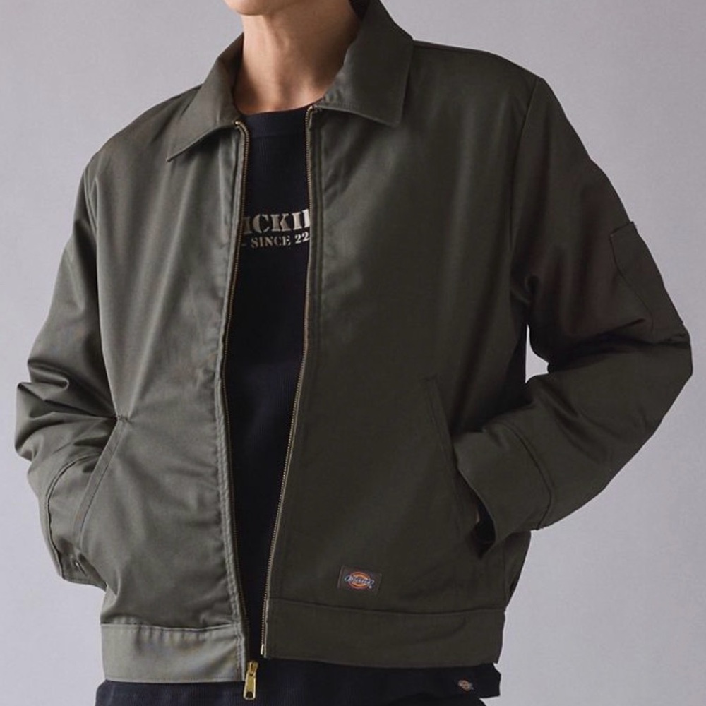 Dickies Eisenhower Work Jacket in Olive Green